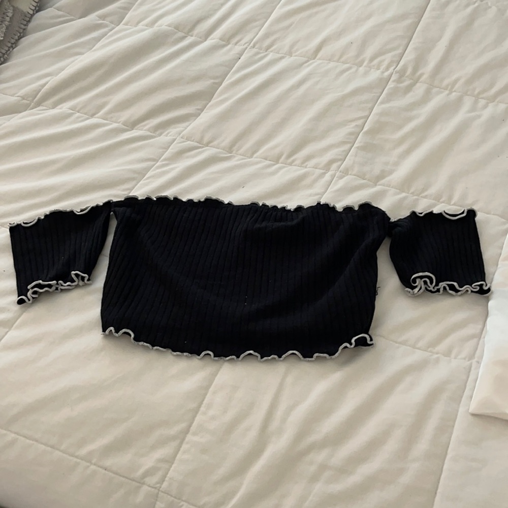 Off the shoulder crop top